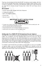 Preview for 3 page of Rockville RAM12BT V2 Owner'S Manual