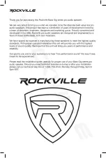 Предварительный просмотр 2 страницы Rockville RBG-10S Owner'S Manual