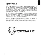 Preview for 2 page of Rockville RDM18 Owner'S Manual