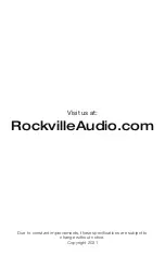 Preview for 8 page of Rockville RMP-XLR Owner'S Manual