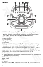 Preview for 4 page of Rockville ROCK PARTY 6 Owner'S Manual