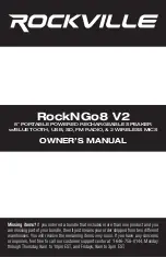 Предварительный просмотр 1 страницы Rockville RockNGo8 V2 Owner'S Manual