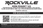 Rockville RPA70WBT V2 Owner'S Manual preview