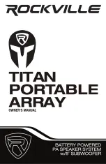 Rockville TITAN PORTABLE ARRAY Owner'S Manual предпросмотр