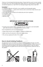 Предварительный просмотр 2 страницы Rockville TITAN PORTABLE ARRAY Owner'S Manual