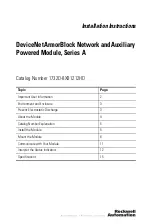 Preview for 1 page of Rockwell Automation 1732D-8X81212HD Installation Instructions Manual