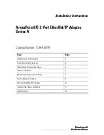 Rockwell Automation 1738-AENTR Installation Instructions Manual preview