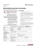 Rockwell Automation Allen-Bradley 800G-XBx-EX Installation Instructions предпросмотр