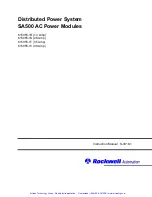 Preview for 2 page of Rockwell Automation SA500 Series Instruction Manual