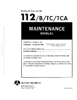 Rockwell Commander 112 Maintenance Manual preview