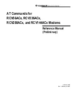 Preview for 1 page of Rockwell RCV144ACx Command Reference Manual