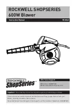 Preview for 1 page of Rockwell ShopSeries RS8043 Instruction Manual