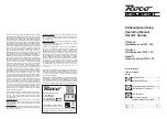 Preview for 1 page of roco TT 36297 Operating Manual