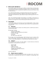 Preview for 5 page of Rocom EC II GSM SE User Manual