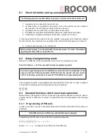 Preview for 22 page of Rocom EC II GSM SE User Manual