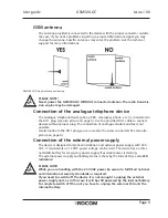 Предварительный просмотр 9 страницы Rocom GSM500.GC User Manual