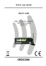 Предварительный просмотр 1 страницы Rocom HELPY GSM Quick User Manual