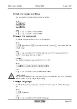 Preview for 23 page of Rocom HELPY GSM Quick User Manual