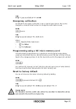 Preview for 25 page of Rocom HELPY GSM Quick User Manual