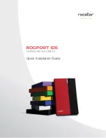 Предварительный просмотр 1 страницы Rocstor ROCPORT ID5 Quick Installation Manual