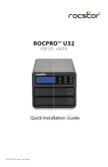 Rocstor Rocpro U32 Quick Installation Manual предпросмотр