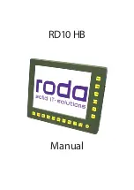 Предварительный просмотр 1 страницы Roda RD10 HB Manual