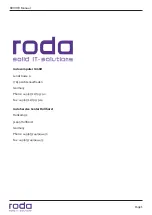 Preview for 3 page of Roda RD10 HB Manual