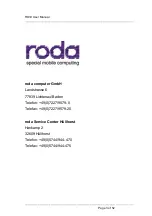 Предварительный просмотр 3 страницы Roda RD19 User Manual