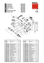 Preview for 3 page of rodac REQ3006 Operating Instructions And Parts List Manual