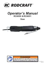 Preview for 1 page of RODCRAFT 8951079001 Operator'S Manual