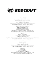 Предварительный просмотр 14 страницы RODCRAFT RC3001 Instruction Manual/Safety Instruction