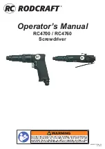 Preview for 1 page of RODCRAFT RC4700 Operator'S Manual