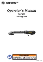 Preview for 1 page of RODCRAFT RC7170 Operator'S Manual