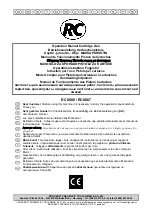 RODCRAFT RC8006 Operation Manual preview