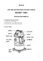 Предварительный просмотр 8 страницы RODEX RDX307 Instruction Manual