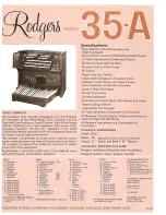 Предварительный просмотр 4 страницы Rodgers 35A Owner'S Manual