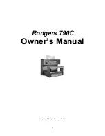 Предварительный просмотр 1 страницы Rodgers 790C Owner'S Manual