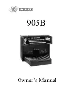 Предварительный просмотр 1 страницы Rodgers 905B Owner'S Manual