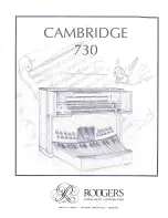 Rodgers Cambridge 730 Instructions Manual предпросмотр