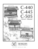 Rodgers Classic Keyboard C-440 Owner'S Manual предпросмотр