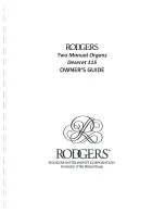 Rodgers Deseret 115 Owner'S Manual предпросмотр