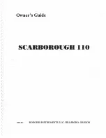 Предварительный просмотр 1 страницы Rodgers Scarborough 110 Owner'S Manual