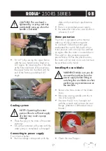 Preview for 17 page of Rodia 2515RS Operating Manual