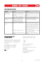 Предварительный просмотр 26 страницы Rodia DC 1450TS Operating Manual