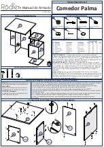 Предварительный просмотр 1 страницы Rodler Comedor Palma Quick Manual