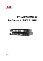 ROE EVISON HD101 User Manual preview