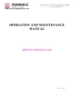 Предварительный просмотр 1 страницы Roemheld Hilma HCR-PA-11X10 Operation And Maintenance Manual