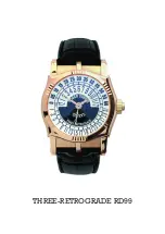 Roger Dubuis THREE-RETROGRADE RD99 Quick Start Manual предпросмотр