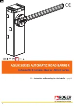 Preview for 16 page of Roger Technology Agilik AG/004 Instruction And Warnings For The Installer