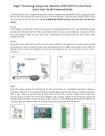 Preview for 1 page of Roger Technology B70-2DCHP Quick Start Manual